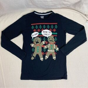 Seven oaks ugly Christmas tee Oh snap gingerbread men